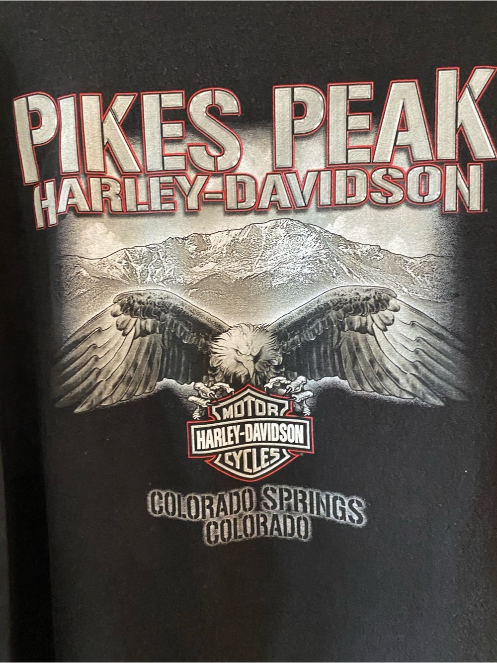 Harley-Davidson Black Tee Pikes Peak